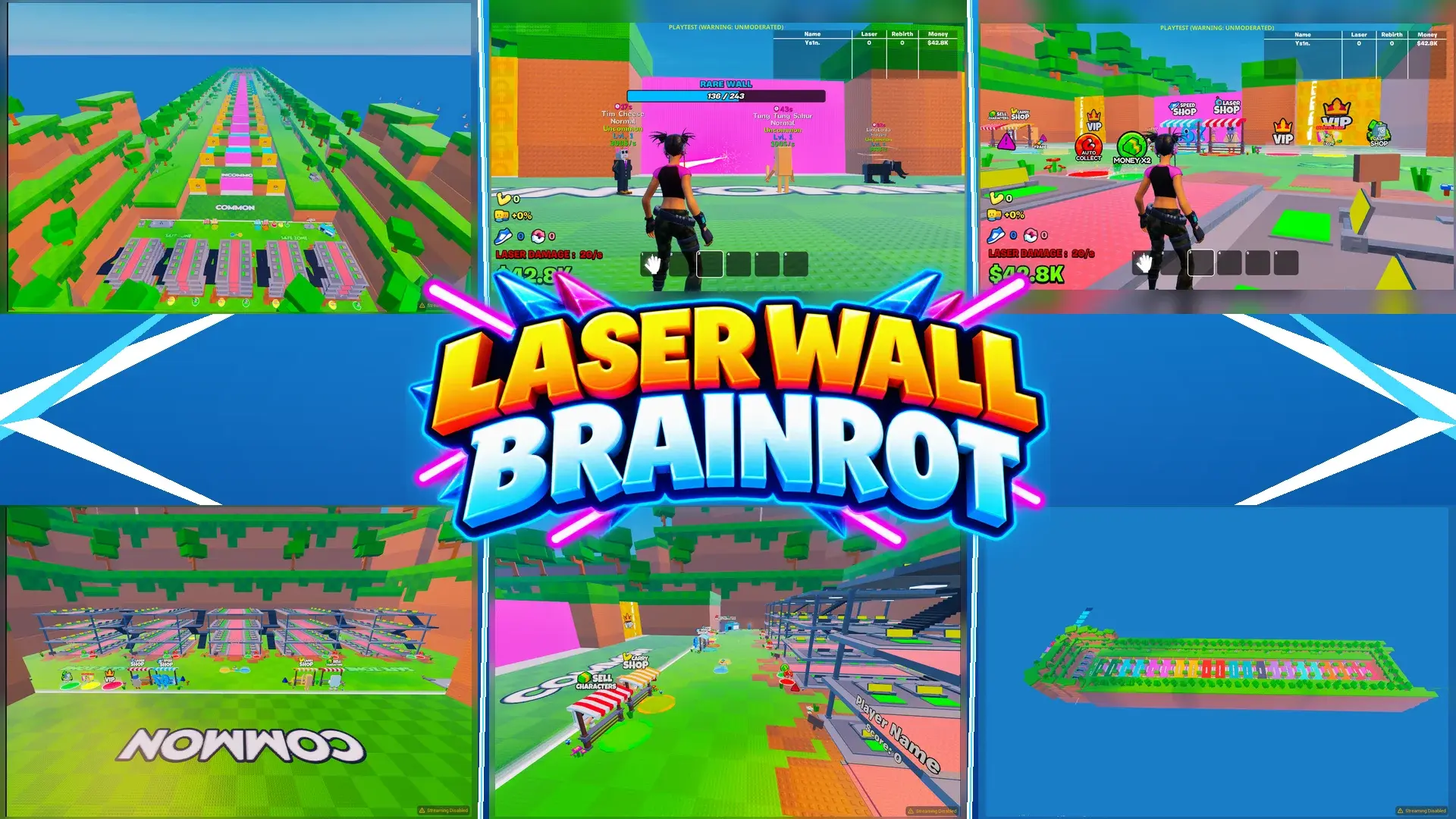 🔥 Laser Wall Brainrot – UEFN Template 🔥 - Image 1