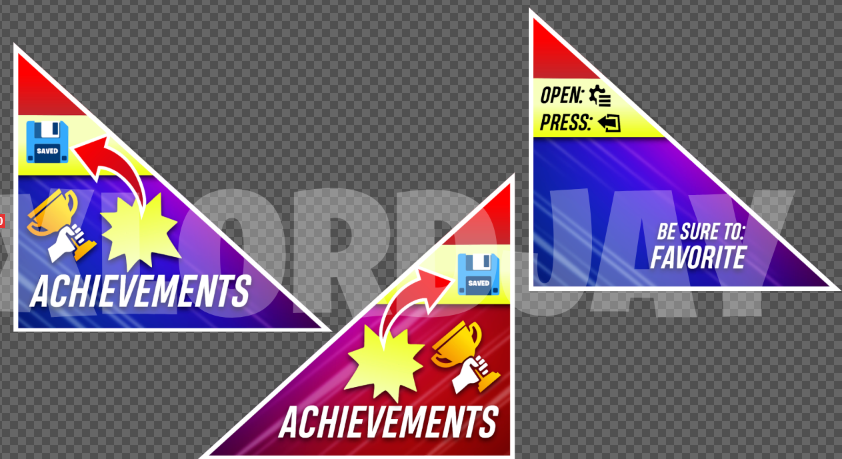 Achievement & Like and Favorite UI - Image 1