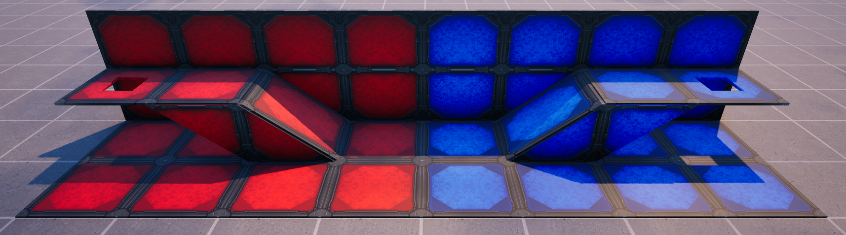 Red vs Blue Walls - Image 1