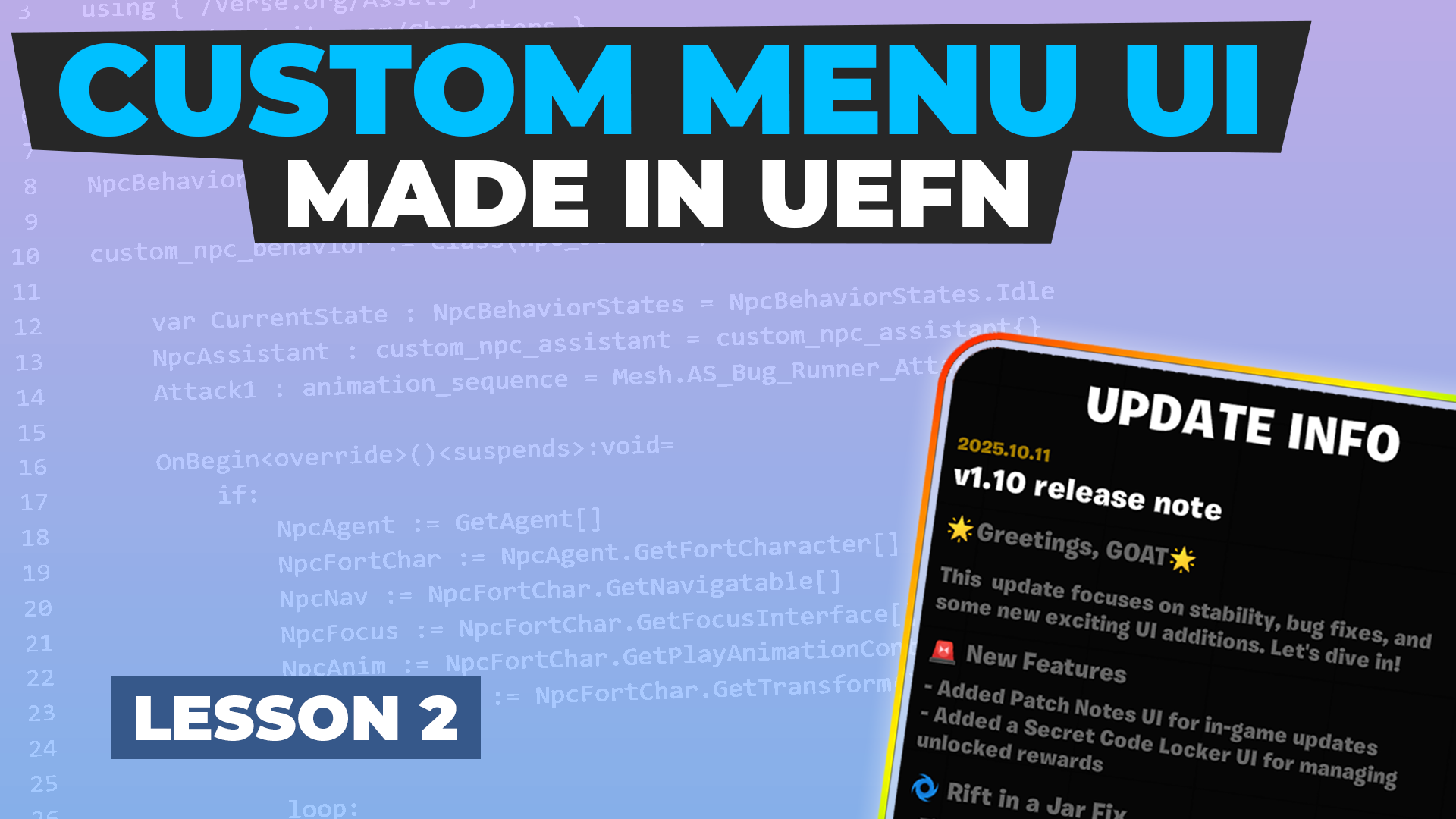 Make CUSTOM Menu UI | 2025 NEW | (UEFN UI Tutorial) - Image 1