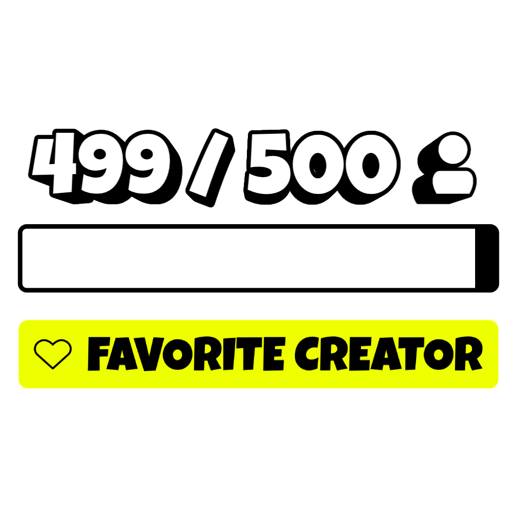 Favorite Creator with Warning - Image 1