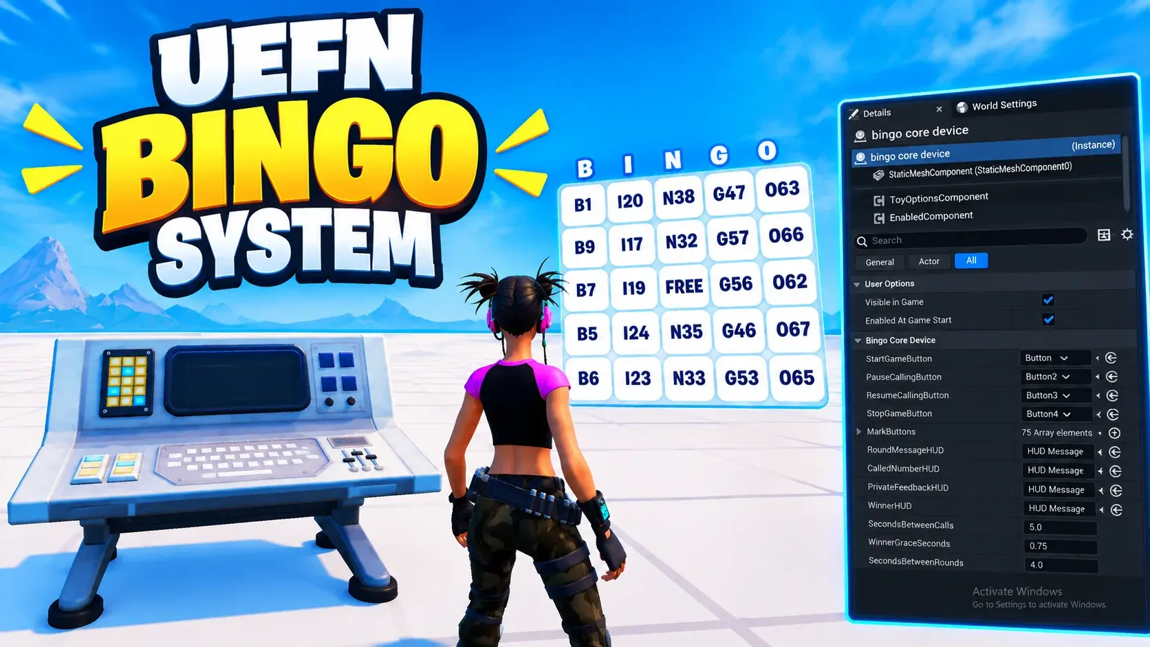UEFN Bingo System Verse Code - Image 1