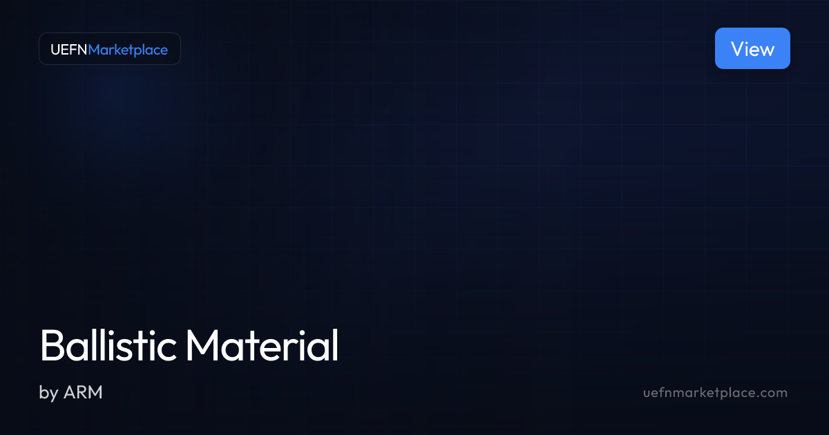 Ballistic Material — Textures & Materials for UEFN | UEFNMarketplace