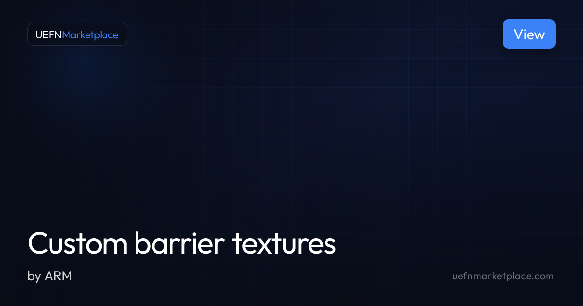 Custom barrier textures — Textures & Materials for UEFN | UEFNMarketplace
