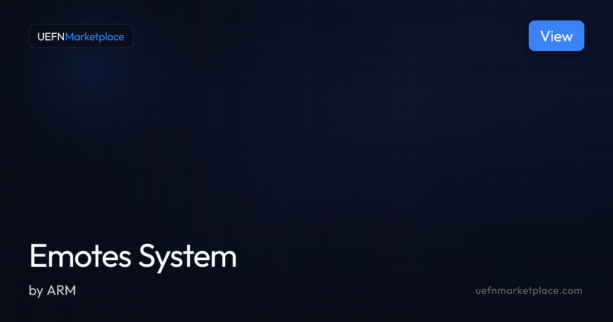 Emotes System — Verse Scripts for UEFN | UEFNMarketplace