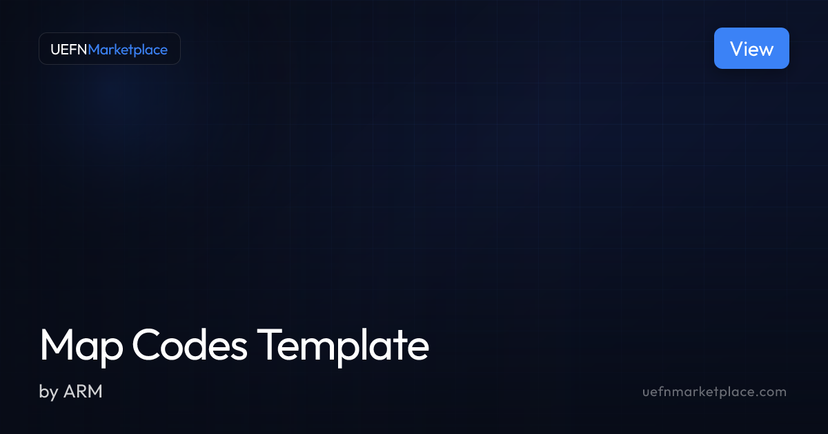 Map Codes Template — Verse Scripts for UEFN | UEFNMarketplace